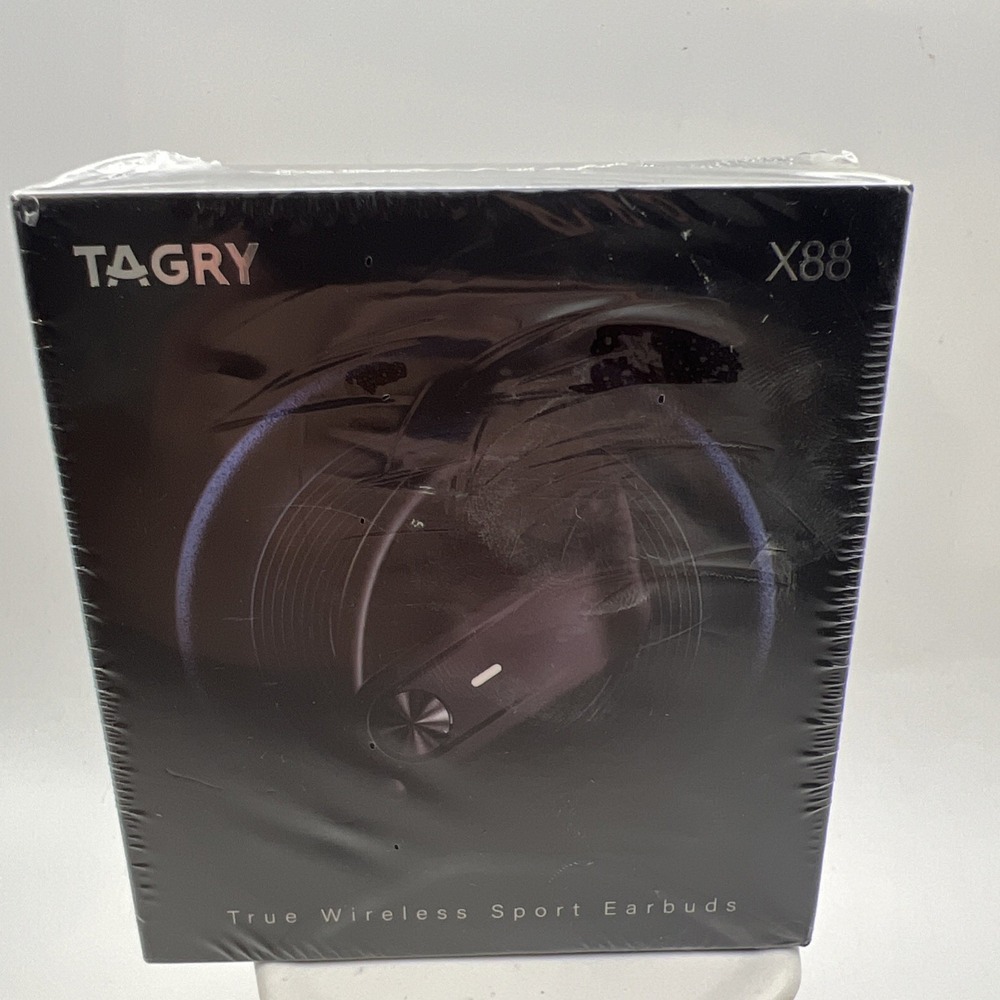 TAGRY X88 Wireless Active Noise Cancelling Sport Earbuds Black Power Display NEW
